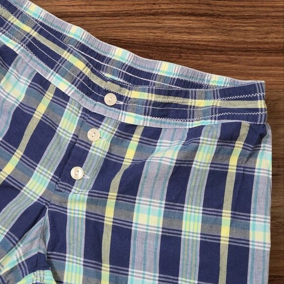 Gilligan & O'Malley Casual Blue and Green Plaid Bottoms - Picture 2 of 6